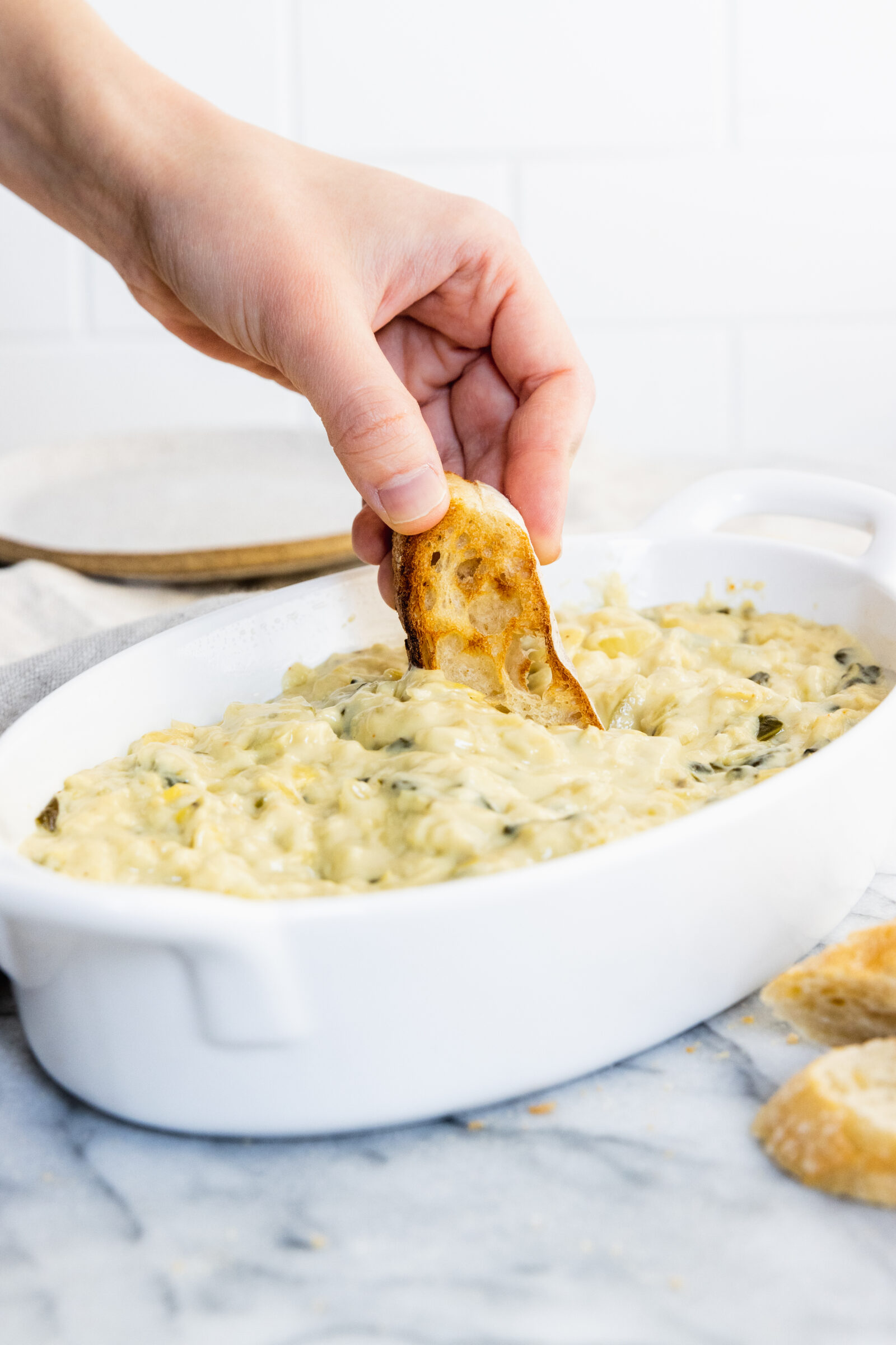 Vegan spinach artichoke dip