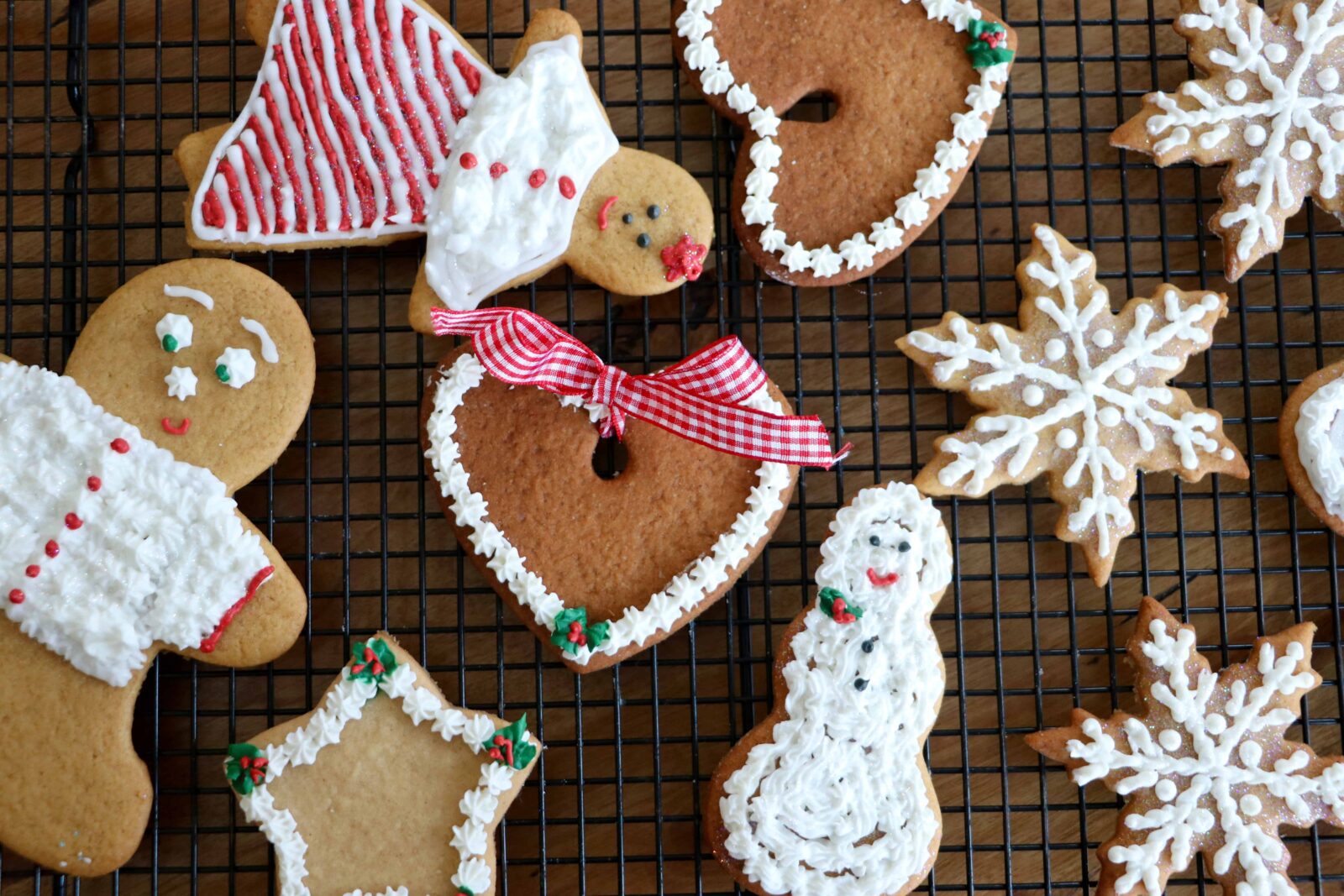 Holiday Cut Out Cookies after decorating