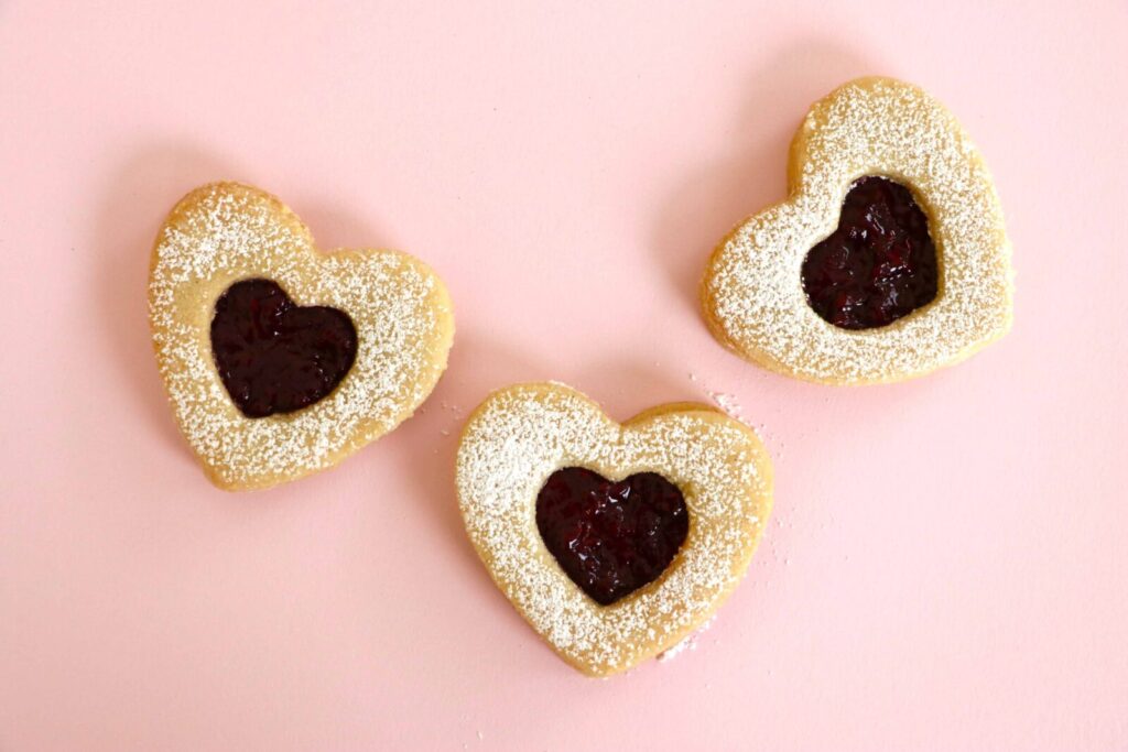 Three Vegan Raspberry Cookies