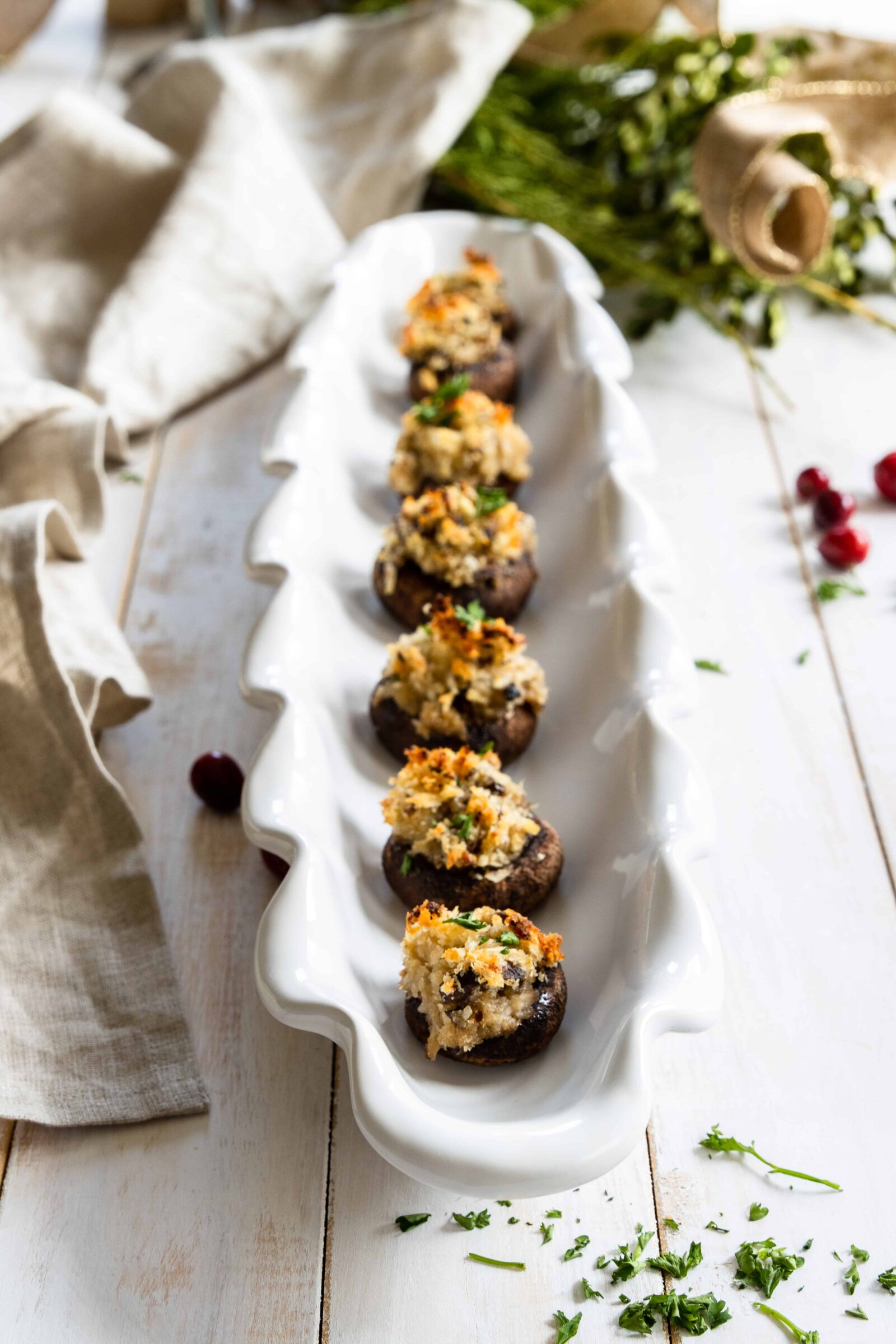 Vegan Stuffed Mushrooms