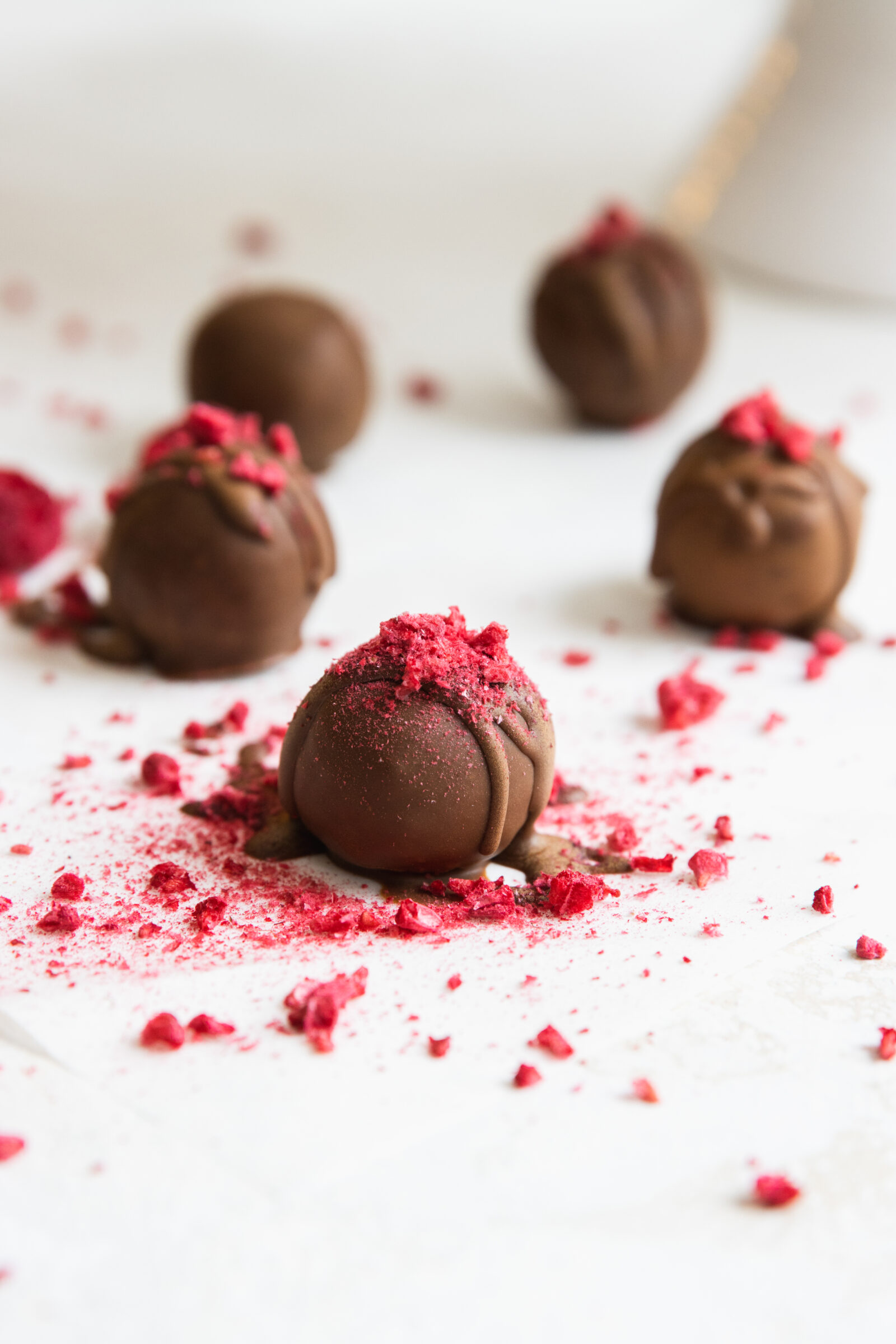 Vegan Raspberry Truffles