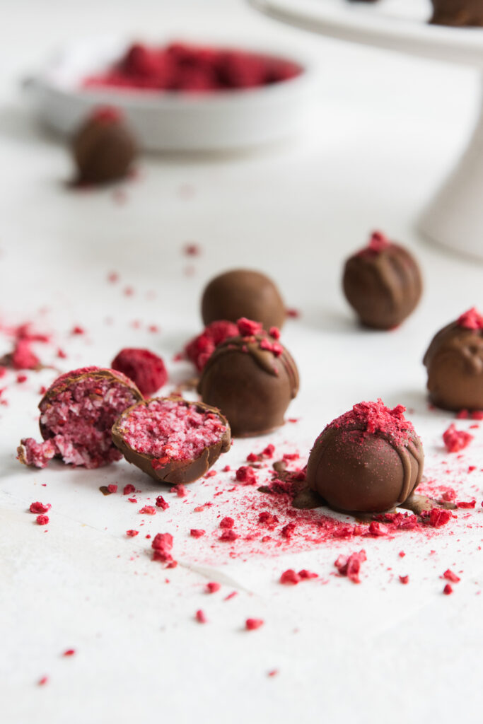 Vegan Raspberry Truffles