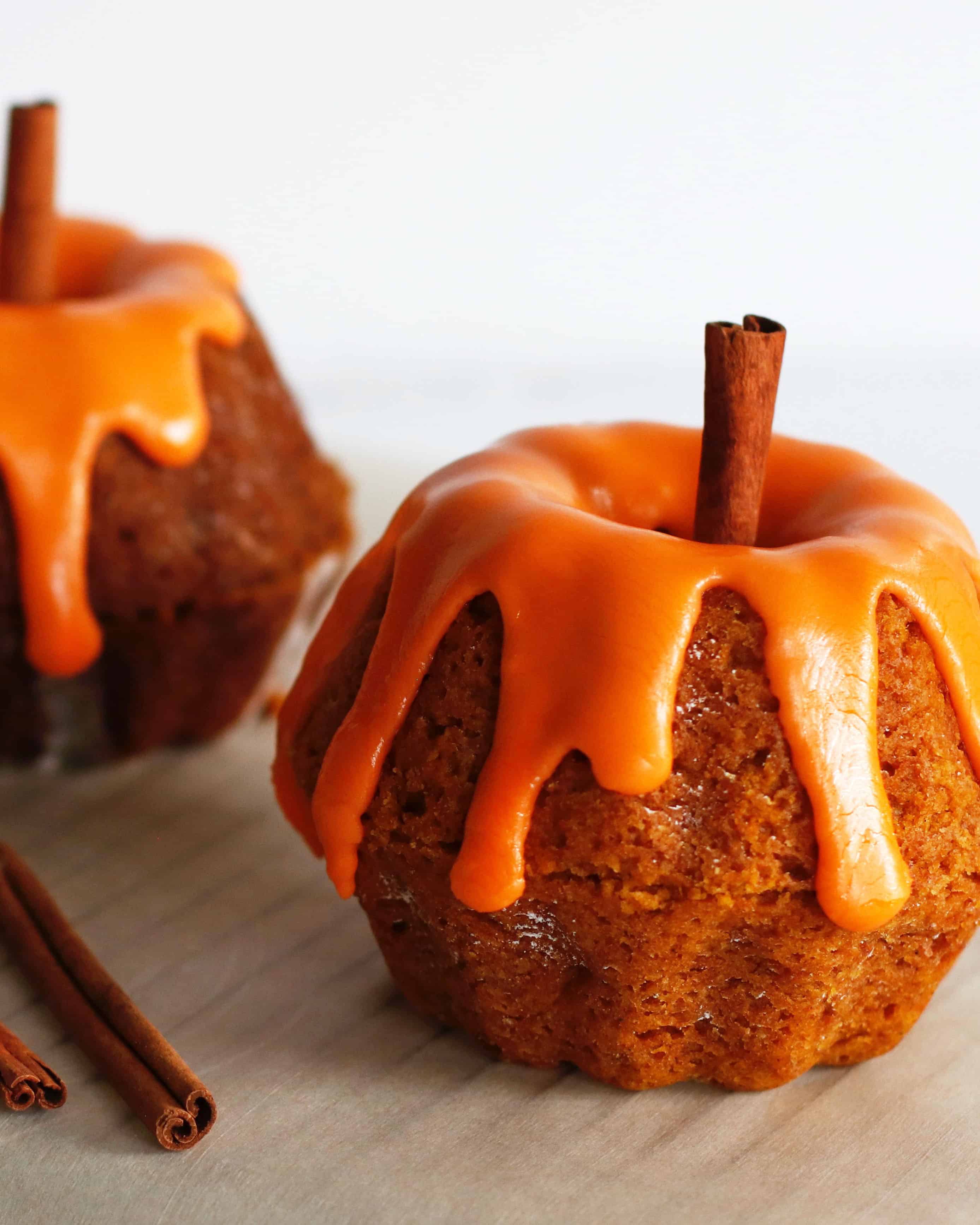 Pumpkin Baby Bundt Cakes