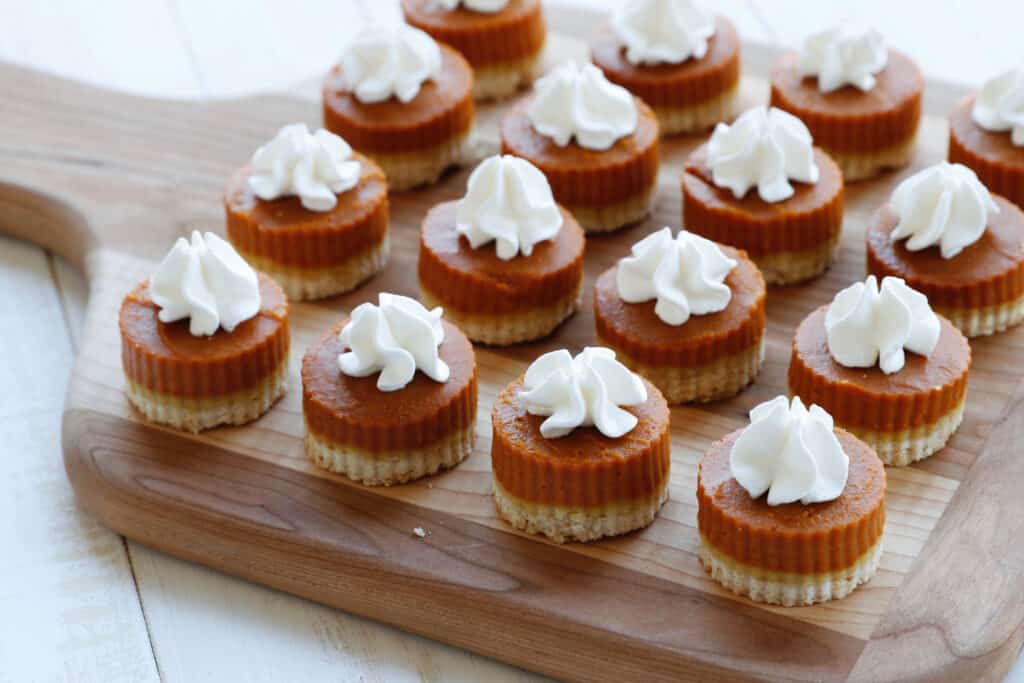 Mini Pies on a serving plate