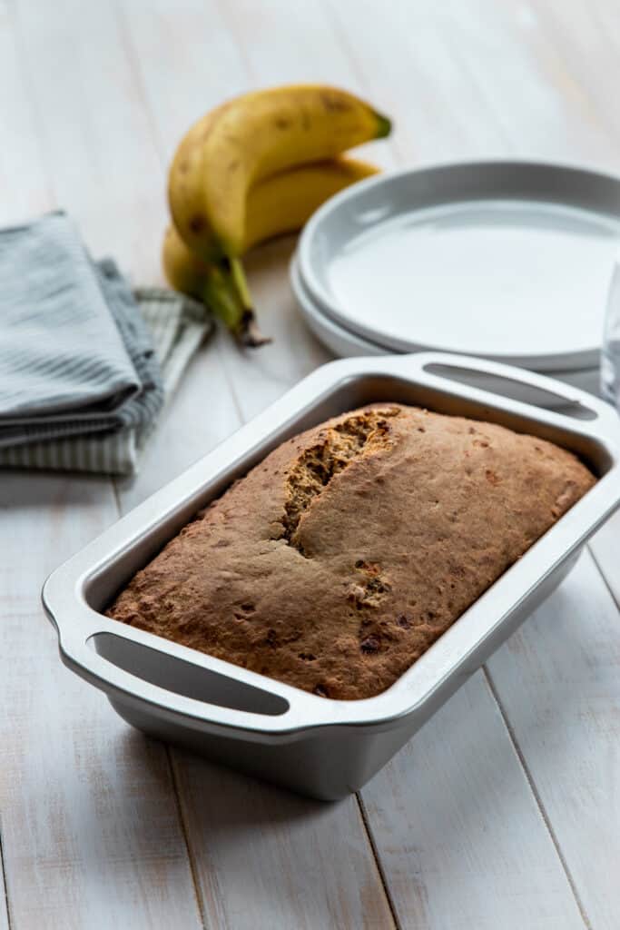 Vegan Banana Bread fresh from the oven