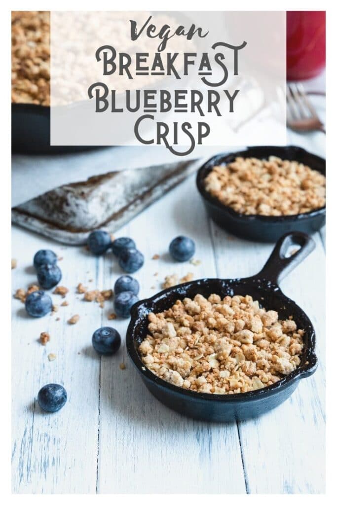 vegan breakfast blueberry crisp