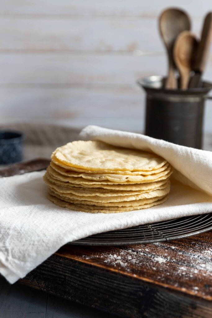 Corn Tortillas on a towel