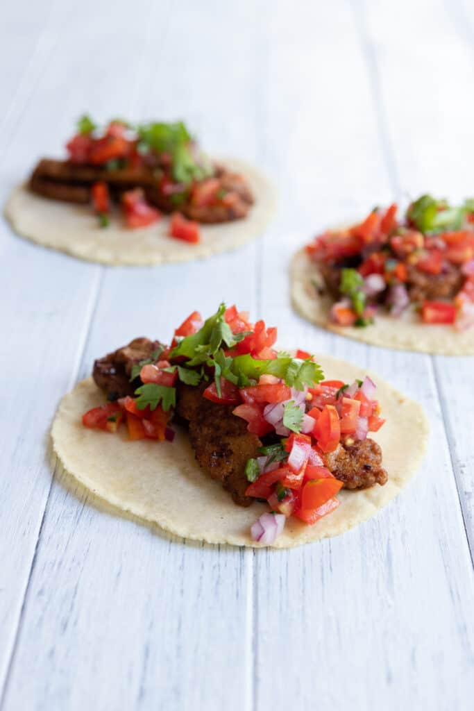 3 Vegan Tacos with Tomato