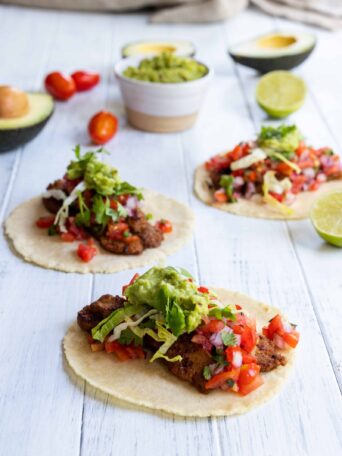 Vegan Tacos with My Favorite Guacamole