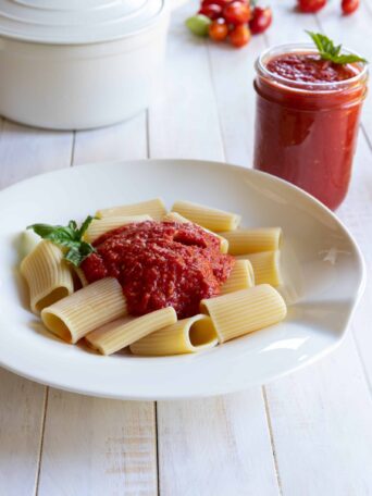 Marinara Sauce served over pasta