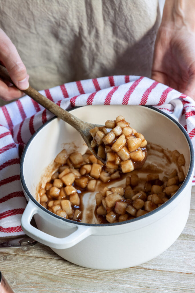 Apple Hand Pie Filling in a Pot