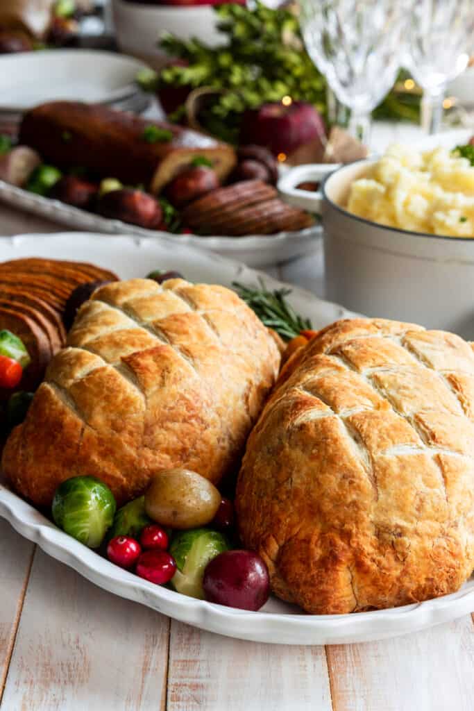 Holiday Roast served with Mash Potatoes