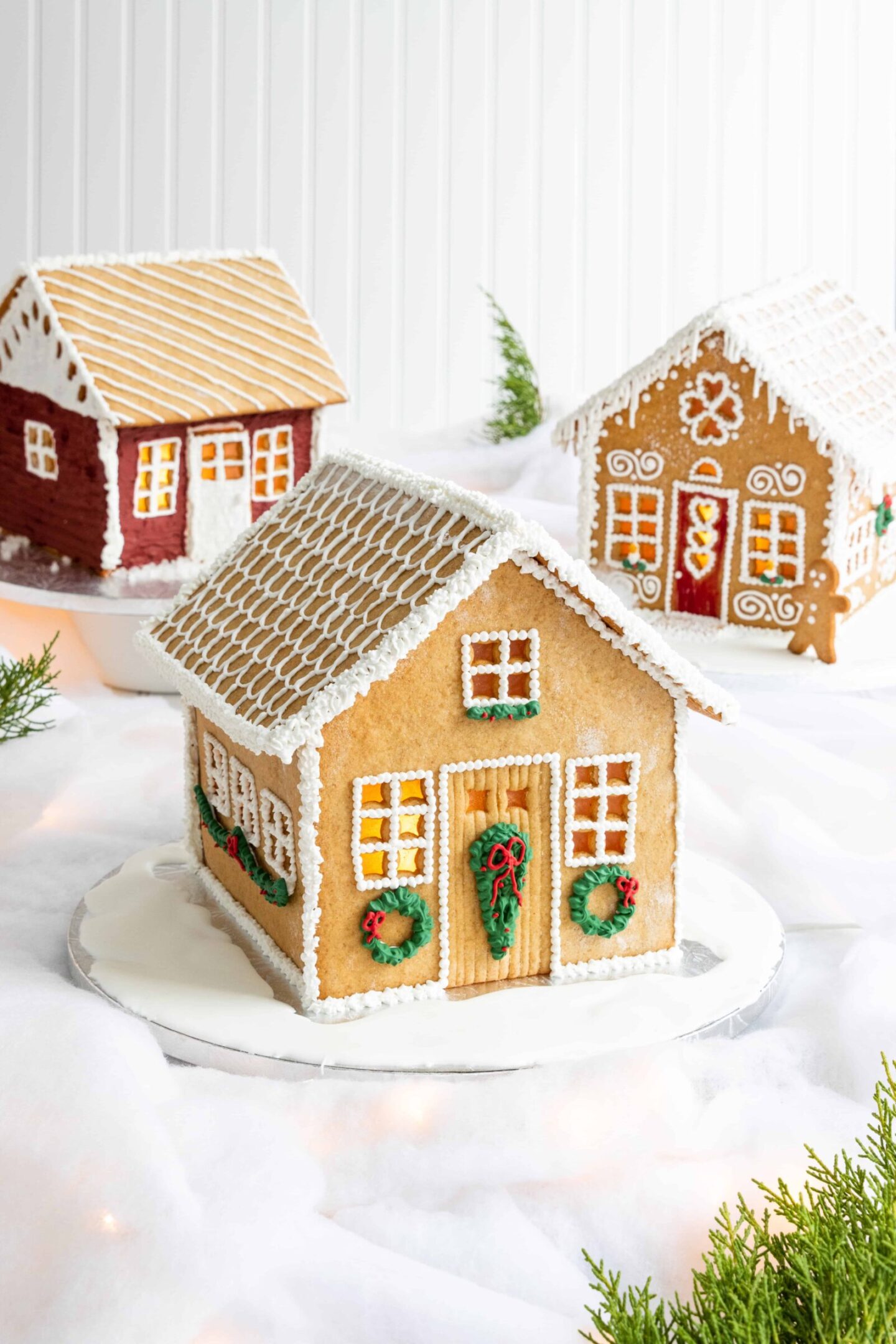 My Family's Gingerbread Houses (with Template) | Chef Ani