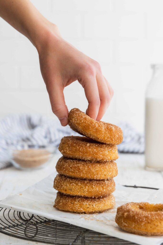 Cinnamon Sugar Baked Donuts