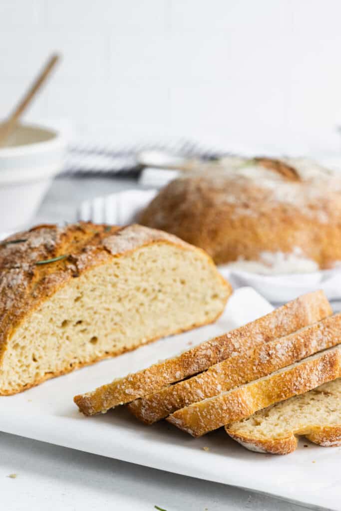 No Knead Dutch Oven Bread (Rosemary Bread) Recipe - The Cookie Rookie®