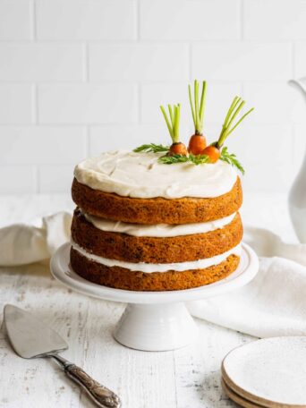Carrot Cake with Vegan Cream Cheese Frosting