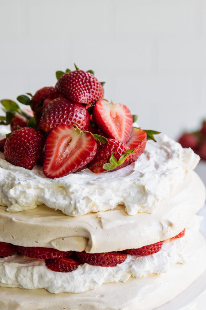 Pavlova with Strawberries