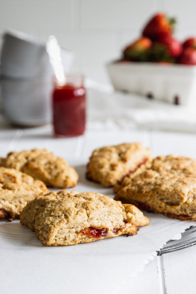 Strawberry Jam Scones