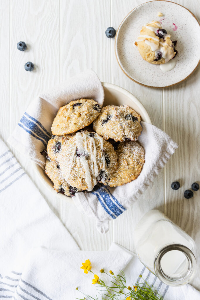 Breakfast Muffin Tops served in a bowl