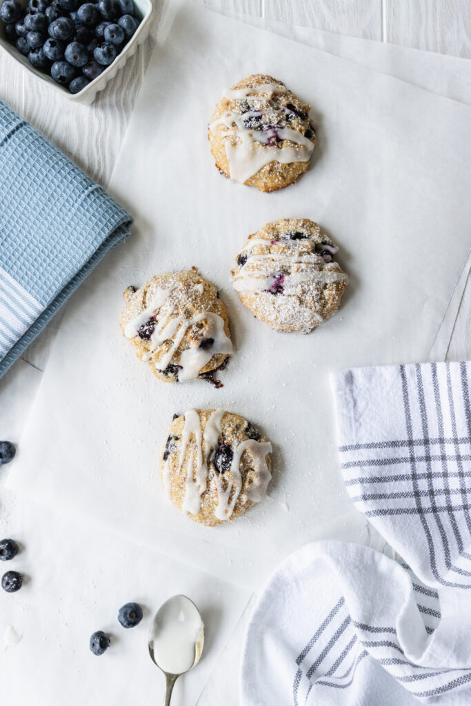 Blueberry Muffin Tops - Herbs & Flour