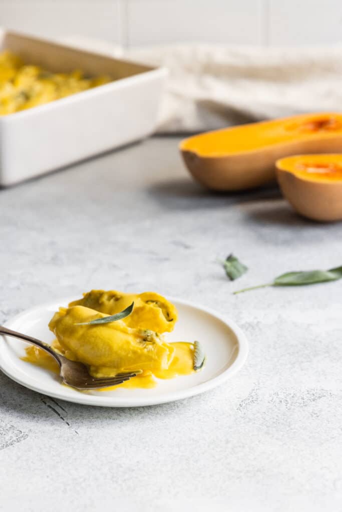 Vegan Butternut Squash Stuffed Shells