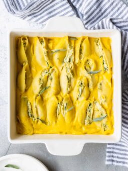 Plant-Based Roasted Butternut Squash Stuffed Shells