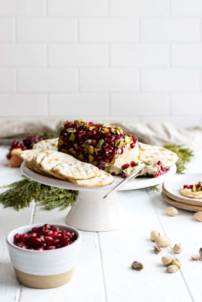 Pomegranate & Pistachio Cheese Log