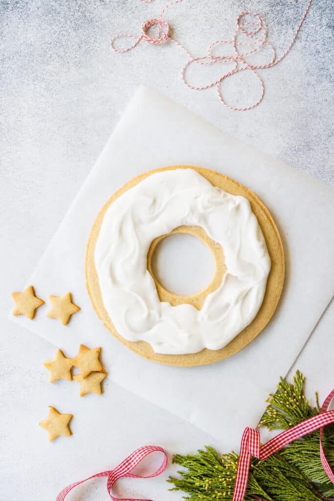 Cookie Wreath with Frosting