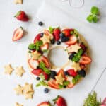 Cookie Wreath with Fresh Berries