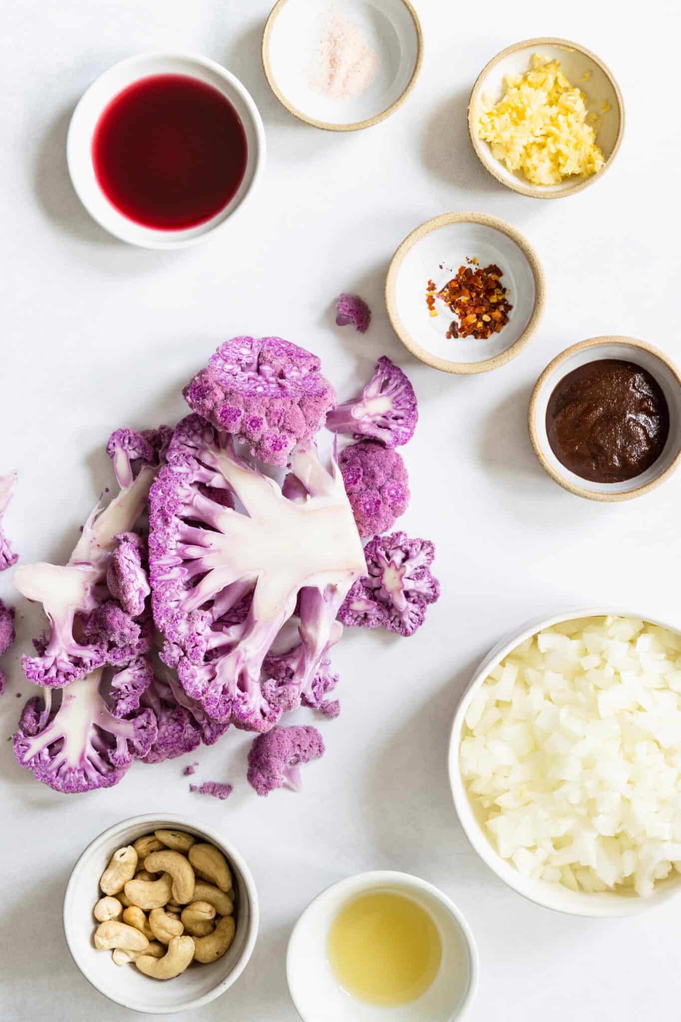 Purple Cauliflower Soup | Plant-Based, GF | Chef Ani