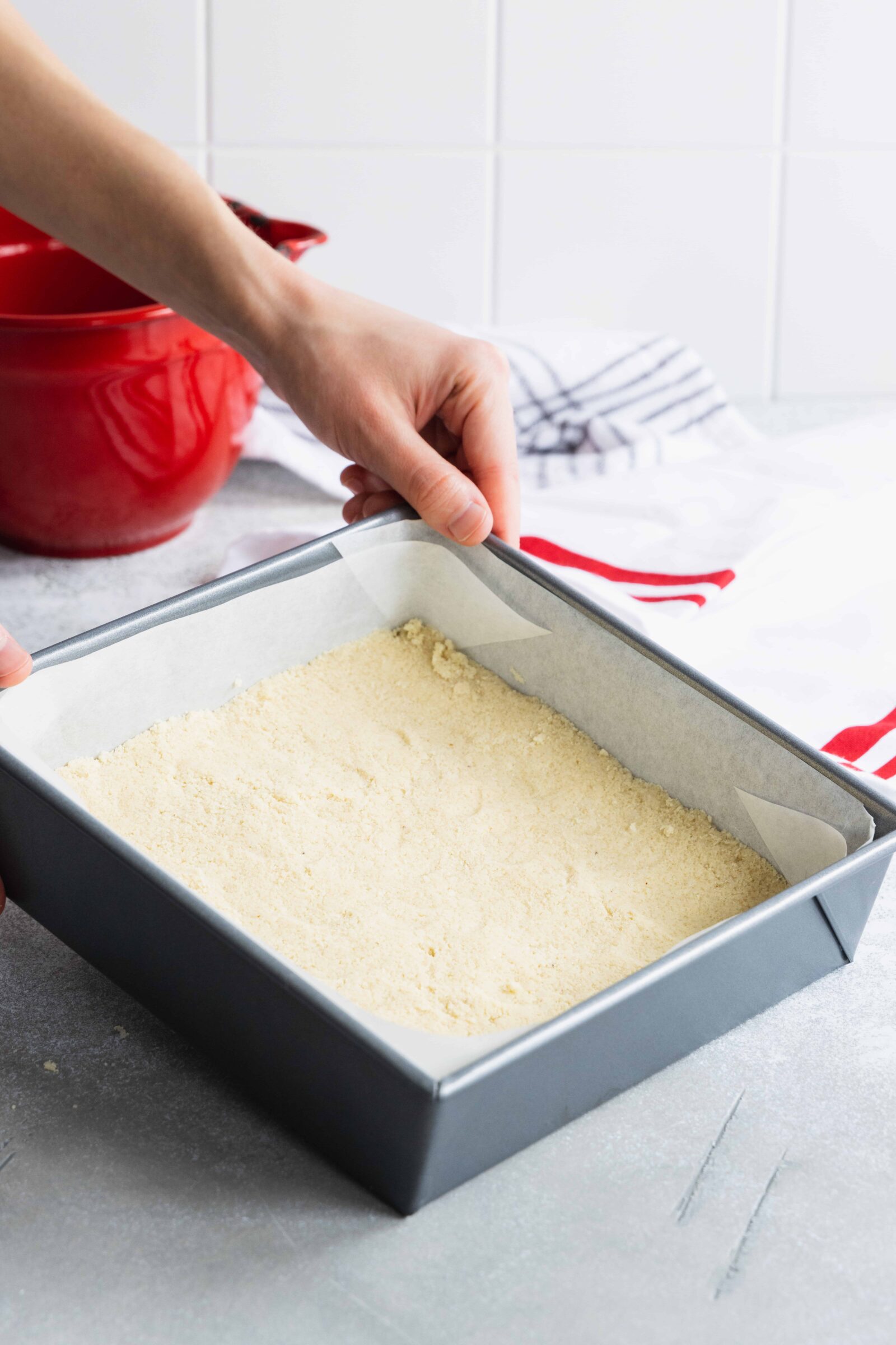 Almond Cookie Base ready to be baked