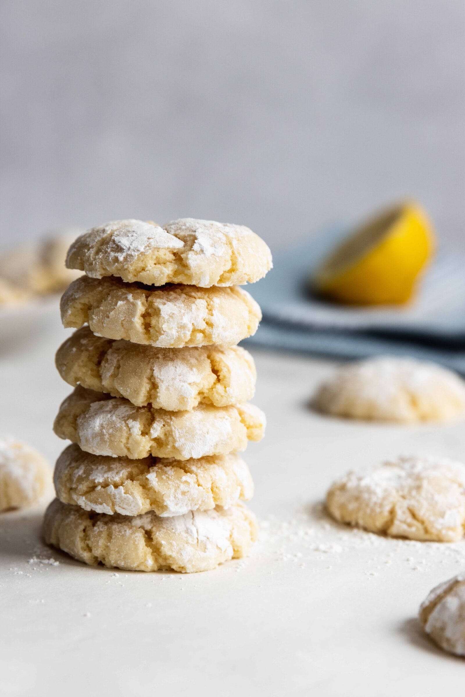 Vegan Lemon Crinkle Cookies