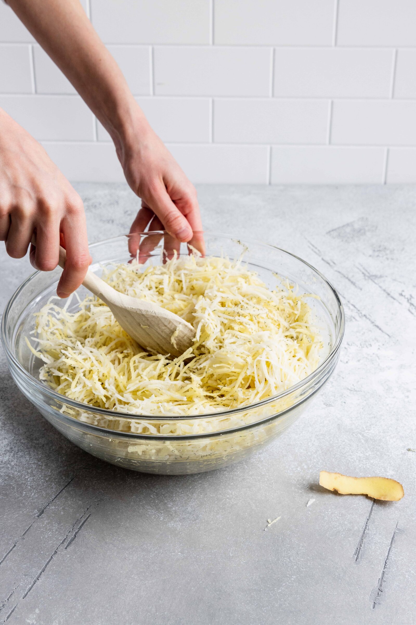 Mixing Hash Brown Mixture