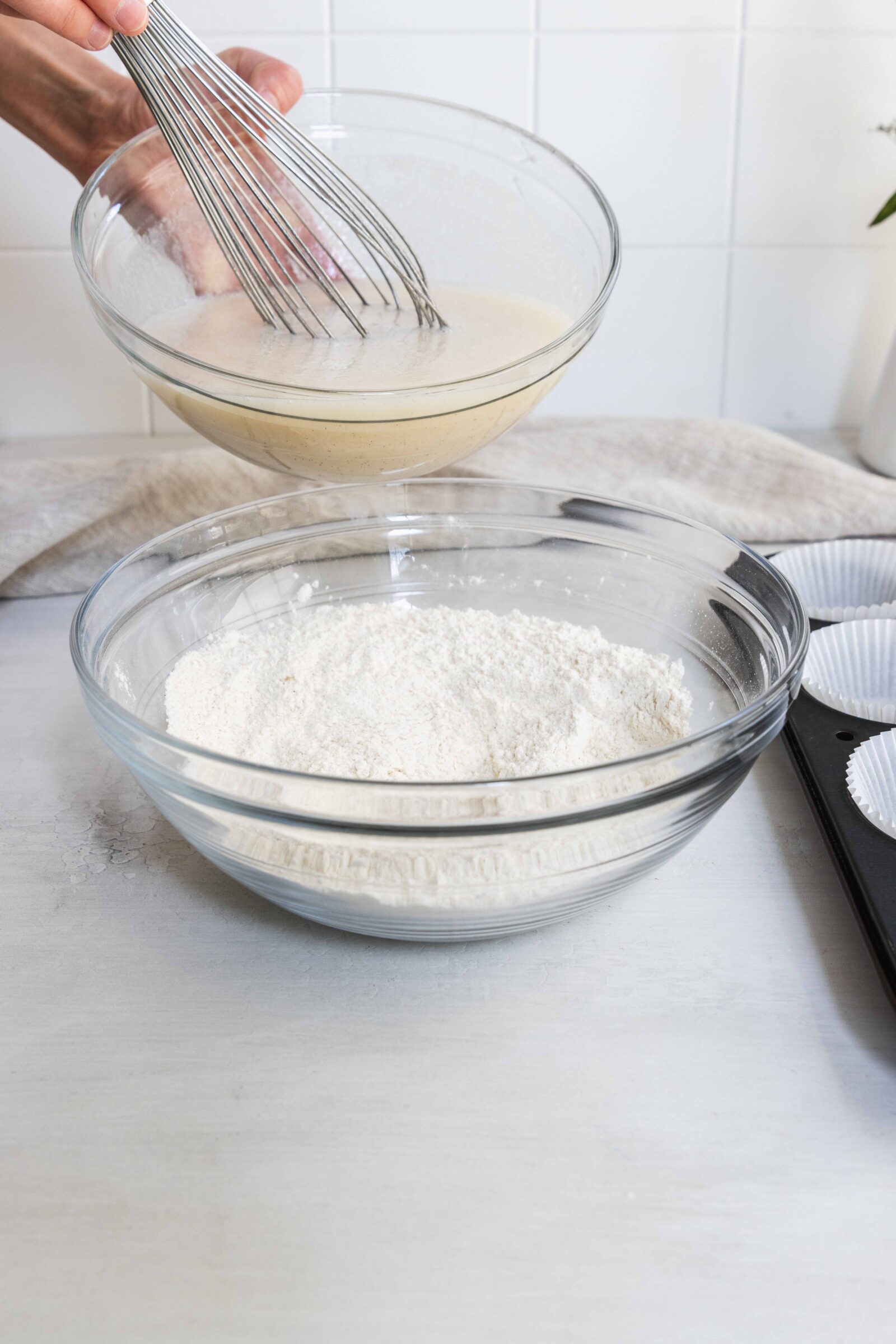 Mixing the Wet and Dry ingredients