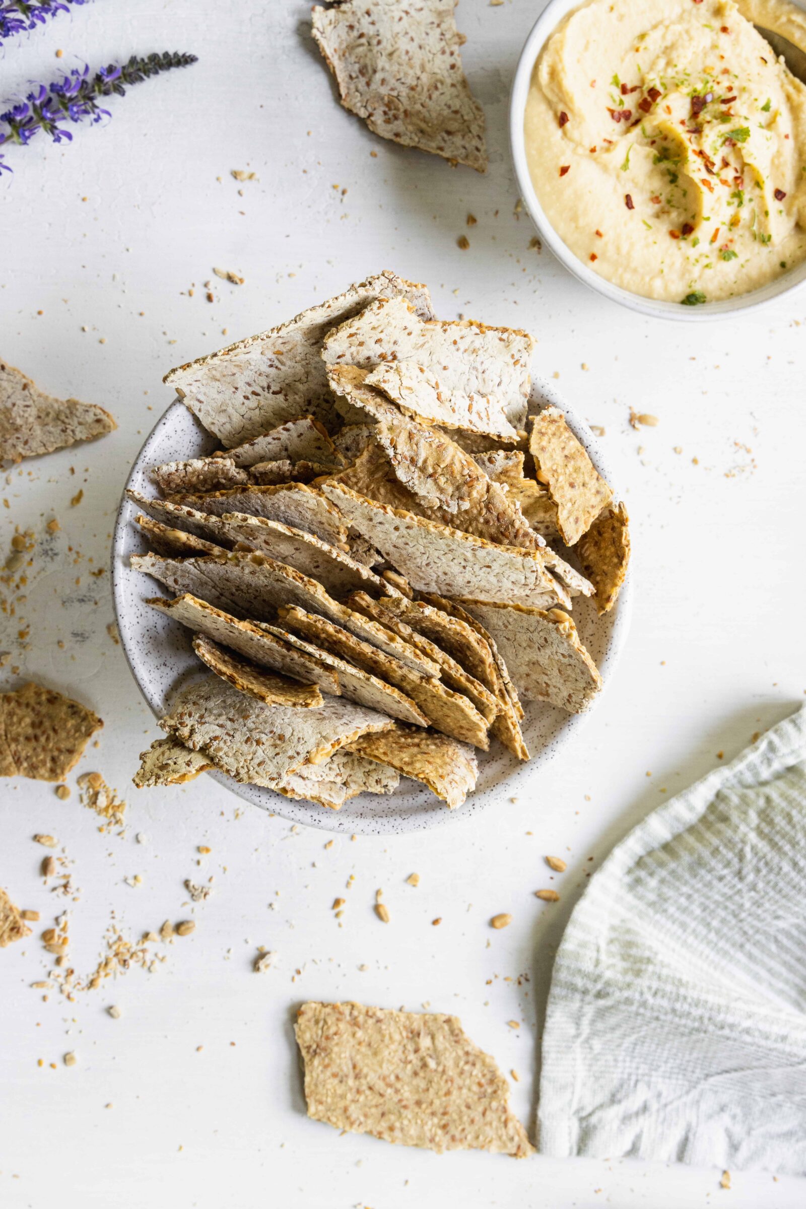 A bowl of Cassava Crackers