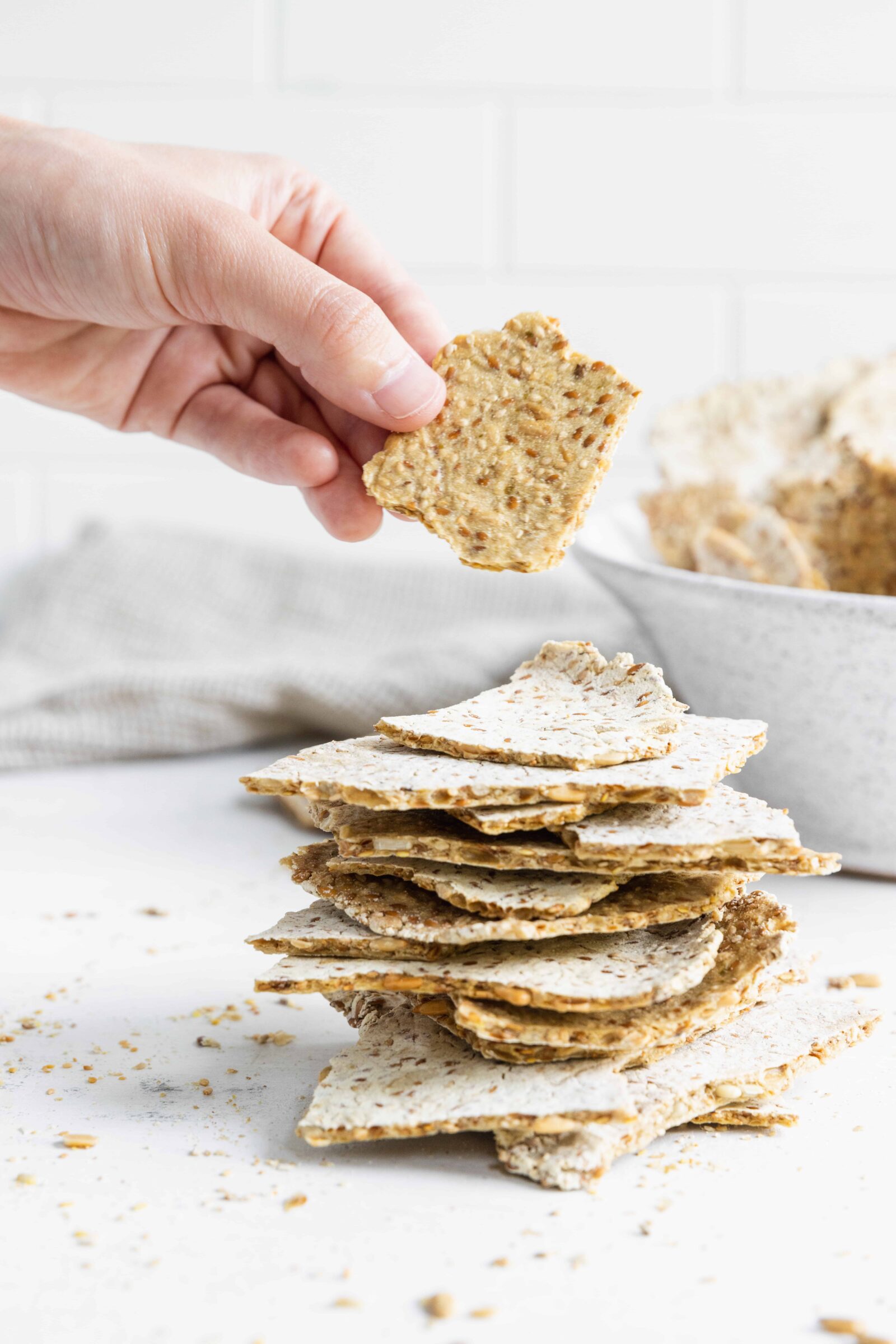 Holding a Cassava Cracker