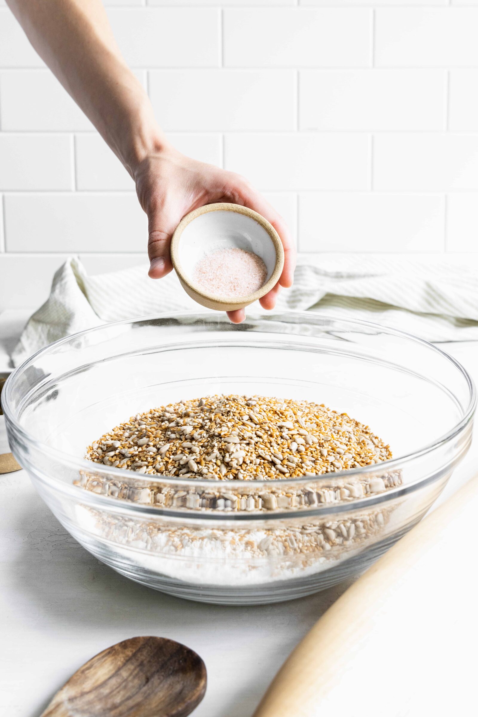 Adding Salt to the Dry Ingredients