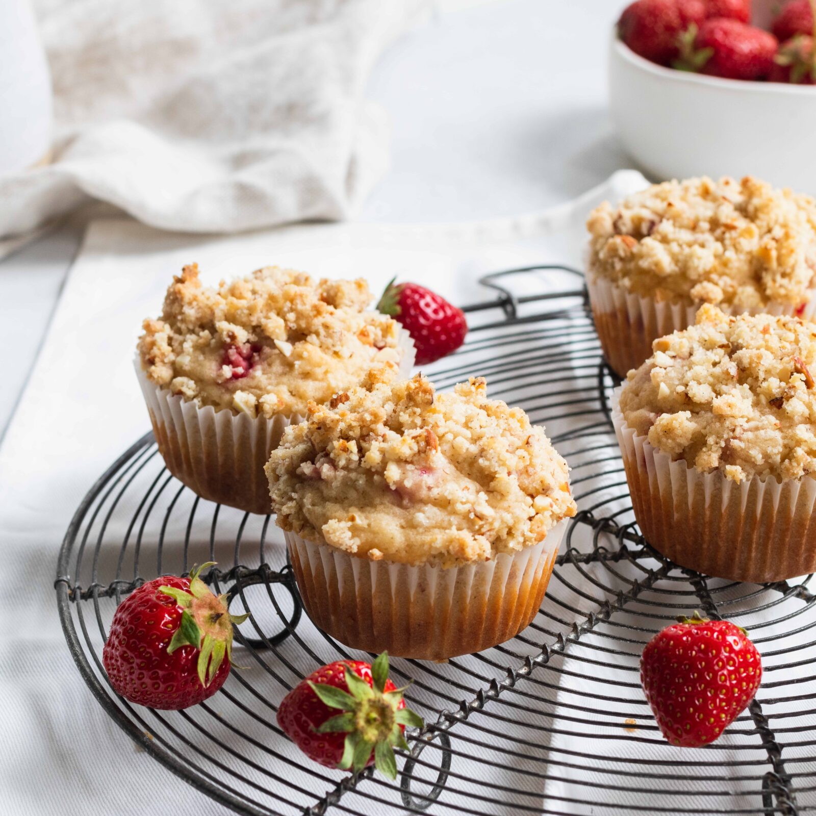Vegan Strawberry Muffins | Chef Ani