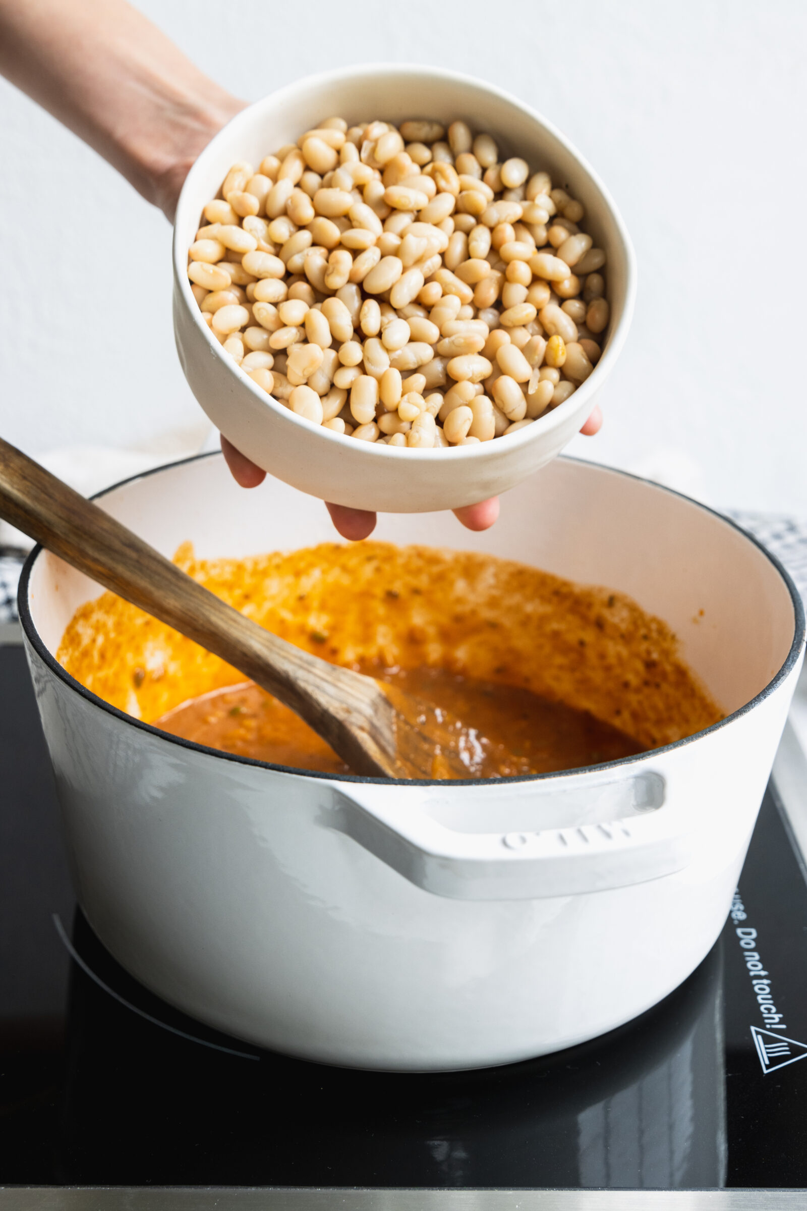 Adding White Beans to the Filling