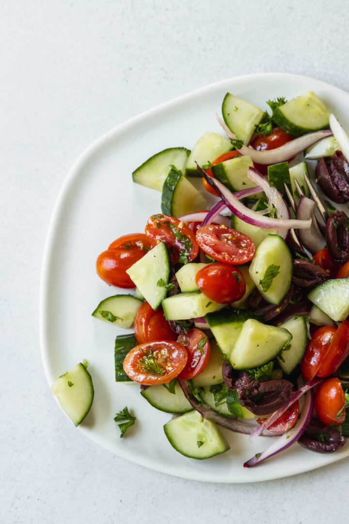 Mediterranean Cucumber Salad | Chef Ani