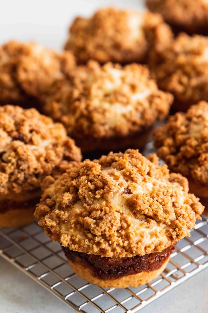 Coffee Cake muffins fresh from the oven