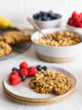Banana oat cookies