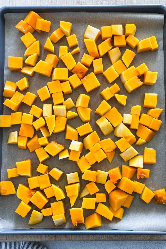 Butternut squash before roasting