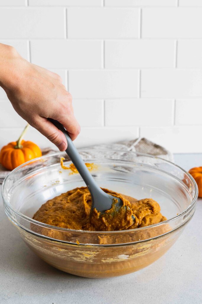 Mixing the batter without overmixing