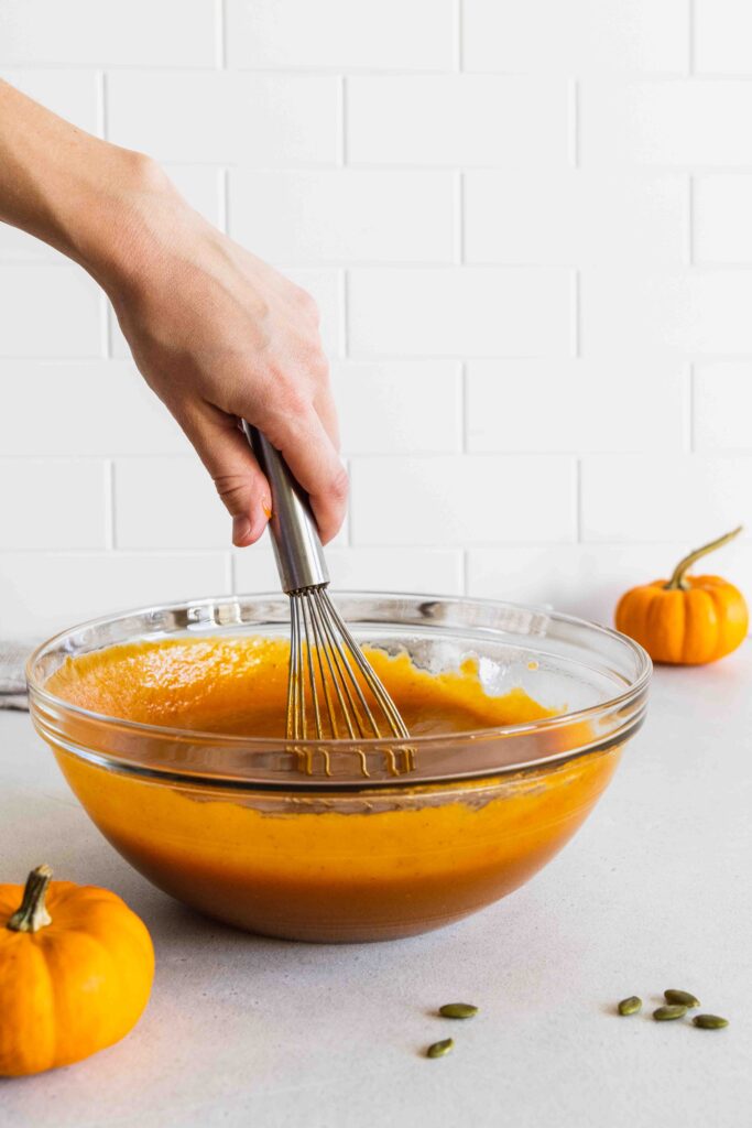 Mixing the wet ingredients 