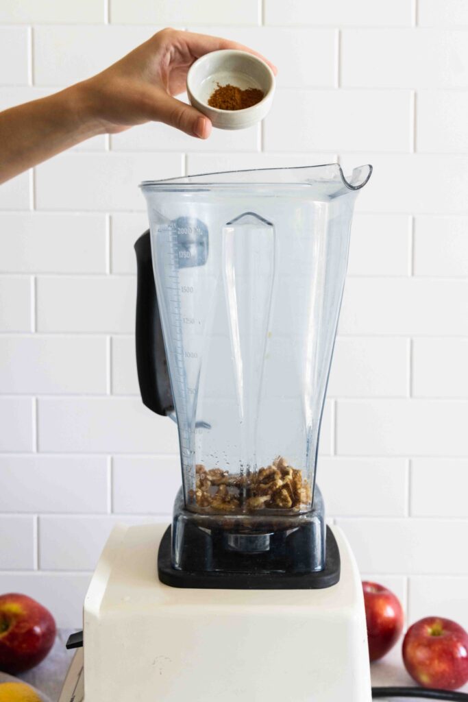 Adding cinnamon to the dressing