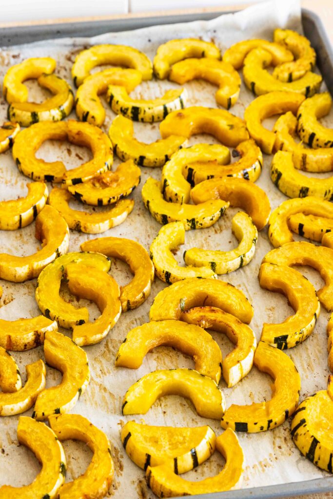 Delicata squash after roasting
