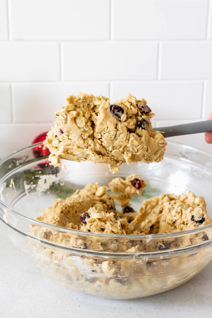 Cookie dough before shaping
