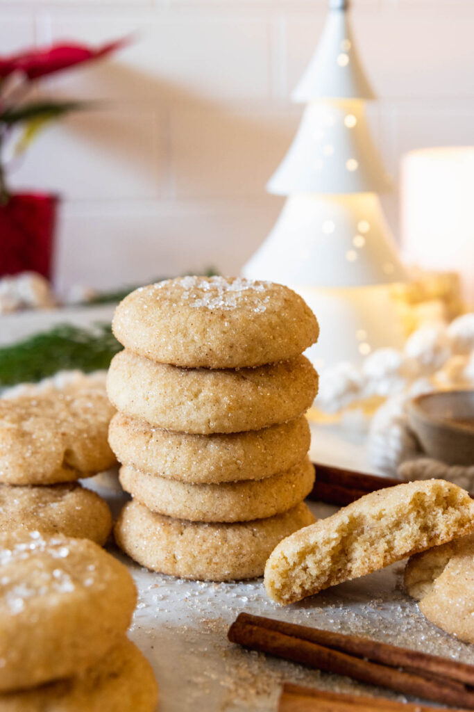 Bakery style vegan snickerdoodle cookies